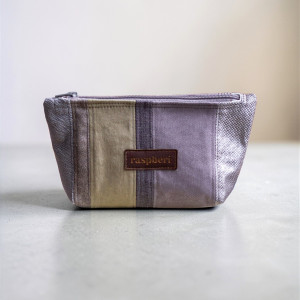 Szara patchworkowa kosmetyczka MIDI