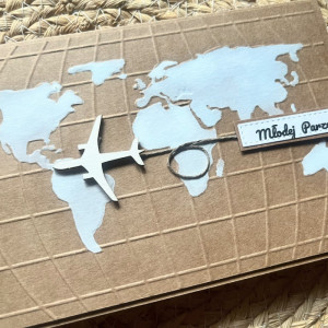 421,KARTKA NA ŚLUB W SZCZĘŚLIWĄ PODRÓŻ