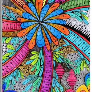 11. PALMA (RAJSKIE WAKACJE) - rysunek, plakat.