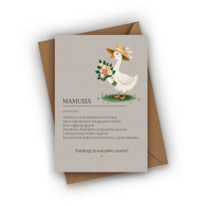 Kartka na Dzień Mamy- MAMUSIA