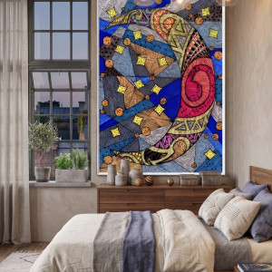 16. CIEMNO JUŻ - rysunek, plakat.