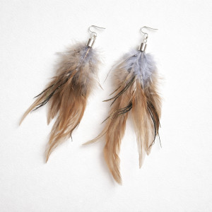 Kolczyki  długie pióra