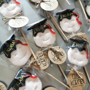 Upominek - lizak absolwent - pasowanie na ucznia/ zakończenie roku szkolnego