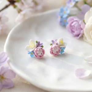 Kolczyki wiosenne bukieciki
