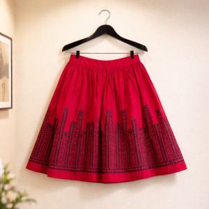 Spódnica kolorowa czerwona czarna