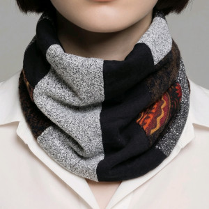 Komin patchworkowy kolorowy