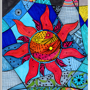 22. UPAŁ - rysunek, plakat.