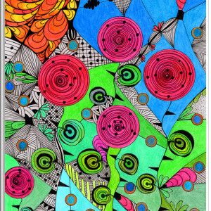 23. DZIKIE RÓŻE - rysunek, plakat.