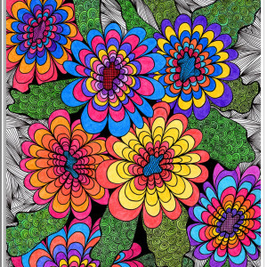 28. RADOŚĆ - rysunek, plakat.