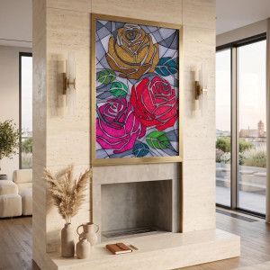 32. RÓŻE- rysunek, plakat.