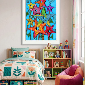 37. GWIATY VEL KWIAZDY - rysunek, plakat.