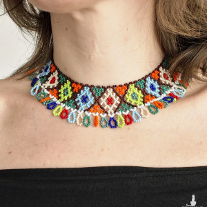 Śliczny naszyjnik- "Barwy Roku "