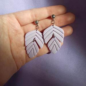 Kolczyki z gliny polimerowej pastelowe