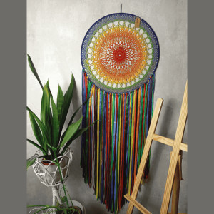 Łapacz snów czakry 50 cm – ręcznie wykonana dekoracja pełna energii