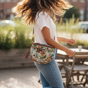 Torebka "cross-body" typu kubełek