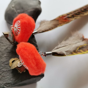 Klipsy orient pióra polecam