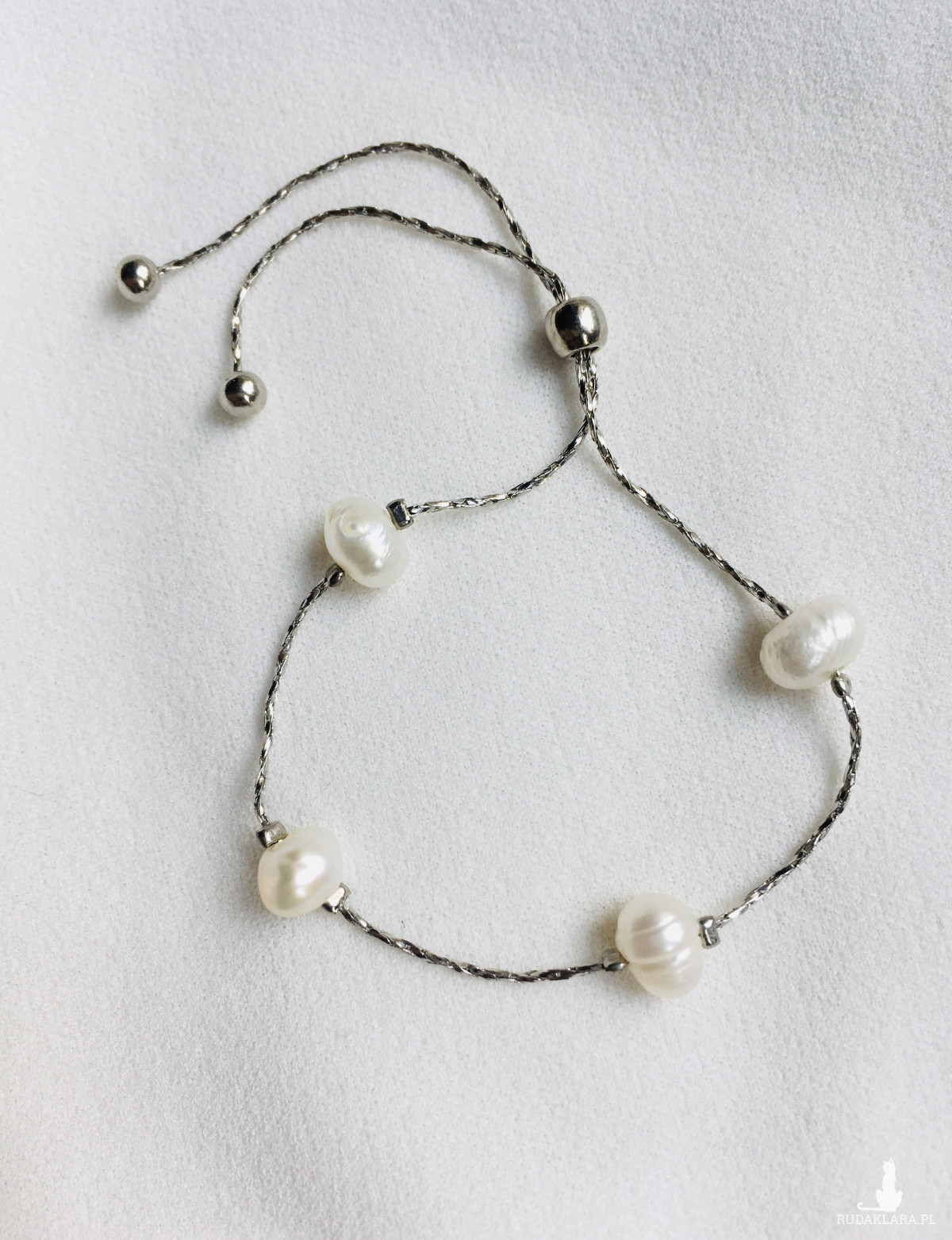 bransoletka z perłami