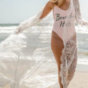 Koronkowa tunika narzutka m