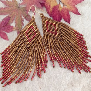 Kolczyki z koralików Miyuki w stylu boho