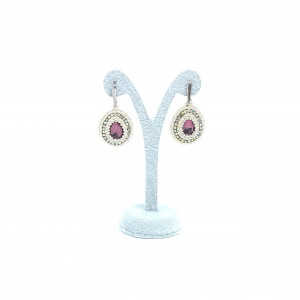 Kolczyki srebrno-fioletowe Aurora