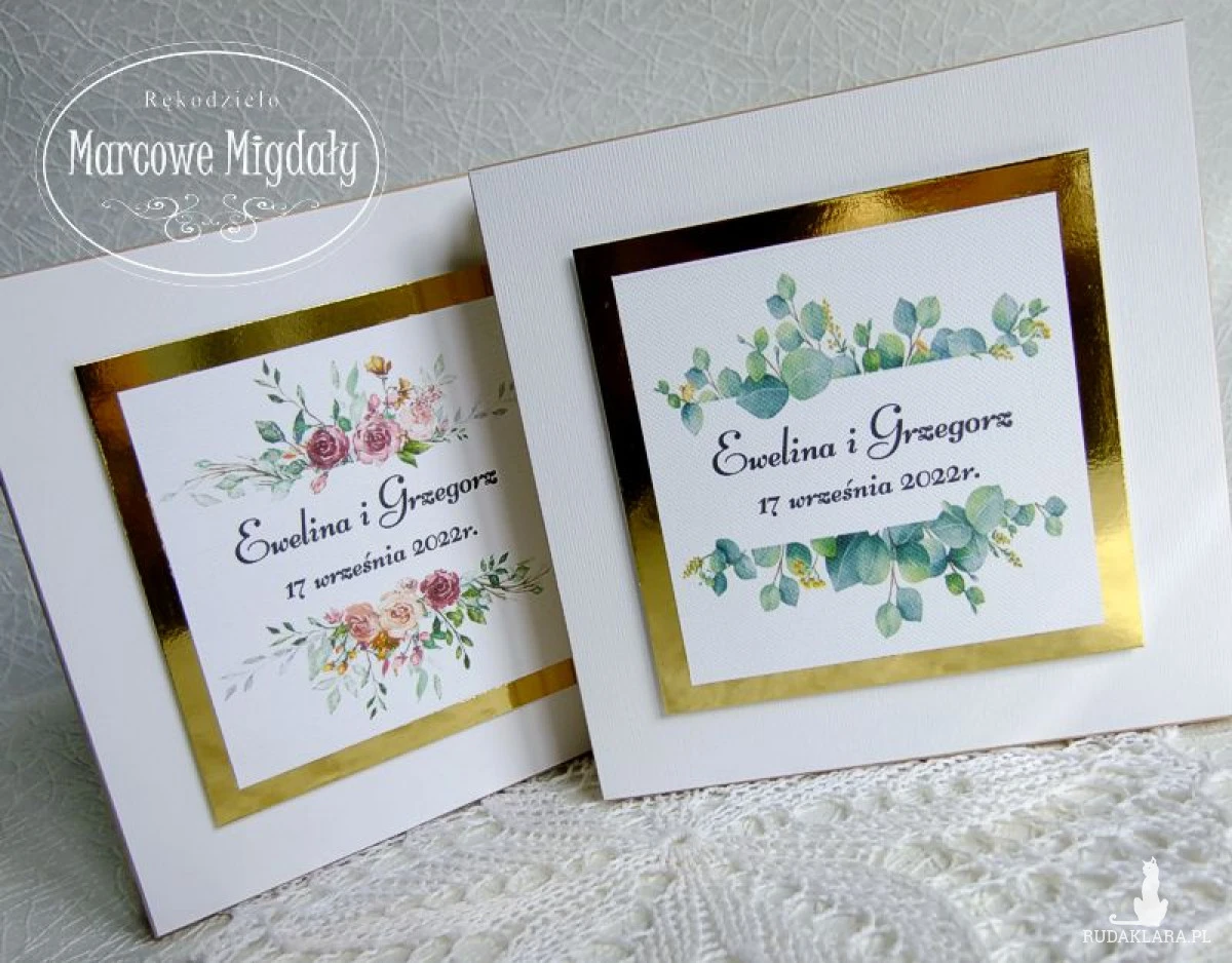 Prośba o świadkowanie w drewnianym pudełku - wzór Boho Złota Ramka