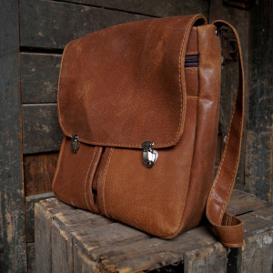 PRL Teczka Skóra Orzech