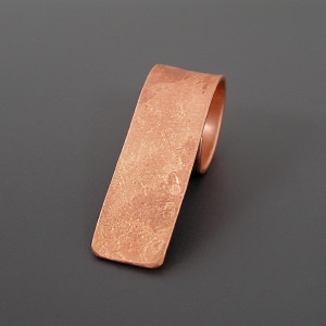 Botanika - wielki pierścień z teksturą, miedź, rozmiar 13-22