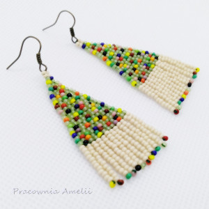 indiańce melanż jasnozielony