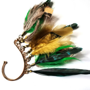 nausznica pióra kolory ziemi