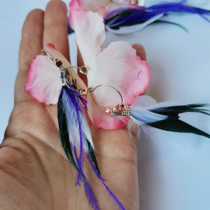 Klipsy długie etno boho długie