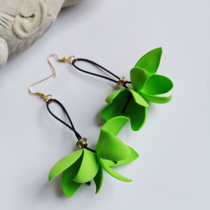 Kolczyki lekkie duze neony