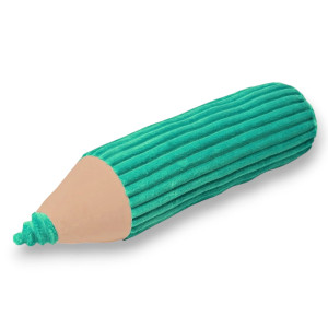 Kredka minky, poduszka dla dziecka, zagłówek dla dziecka, miękka kredka, duża kredka turkus