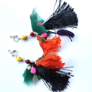 Klipsy zwariowane boho