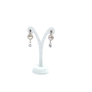 Kolczyki Swarovski srebrzysto-srebrne Little Star