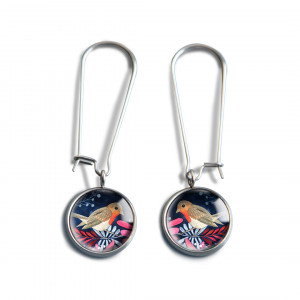 Rudzik flower kolczyki