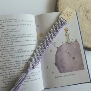 Zakładka do książki Mały książę. Kolor fioletowo - szary