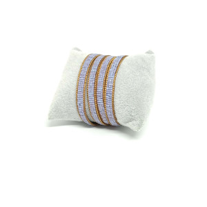 Fioletowa bransoletka owijana