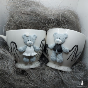 Prezent ślubny filiżanki
