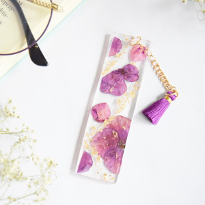 Kompaktowa zakładka - fioletowa hortensja