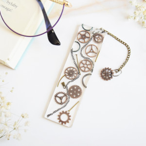 Kompaktowa zakładka - mechanika antyczny brąz