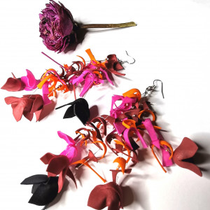 Kolczyki długie bujne energia