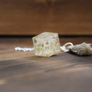 Biżuteryjna Zakładka do książki - gipsówka w srebrze