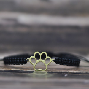 Łapa / Łapka psia / kocia - bransoletka - srebro 925