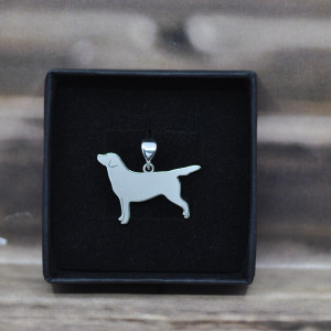 Labrodor retriever - wisiorek srebrny