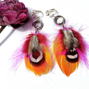 Klipsy pióra lekkie bujne