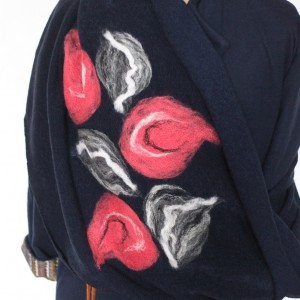 komin bohemian wełniany etniczny ludowy