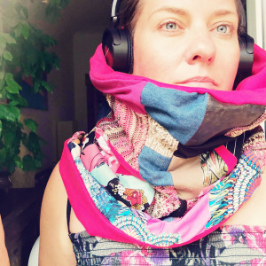 Komin patchworkowy  kolorowy z frida