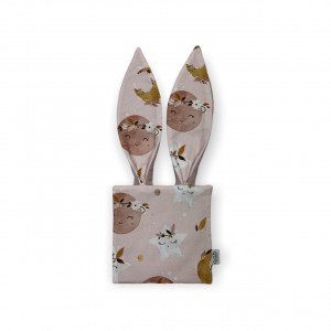 Szmatka sensoryczna z uszkami Boho space róż(424559)