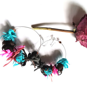 Kolorowe lekkie kolczyki koła