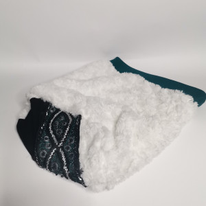 Czapka sztuczne futerko boho